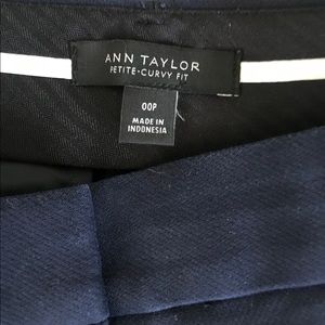 Ann Taylor Pants - Ann Taylor Petite Curvy Fit Pants, 00P Ann Taylor Pants - Ann Taylor Petite Curvy Fit Pants, 00P